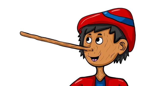 Digital illustration of Pinocchio