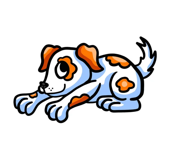 Digital Illustration Adorable Small Puppy — Foto Stock