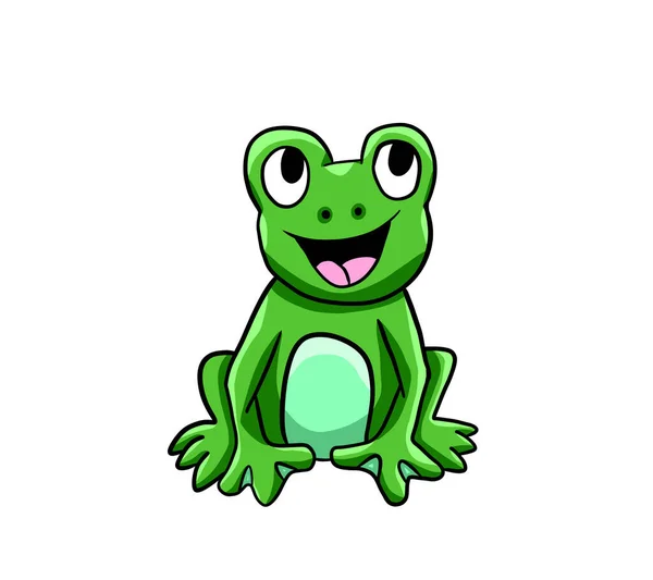 Digital Illustration Happy Frog — Stock Fotó
