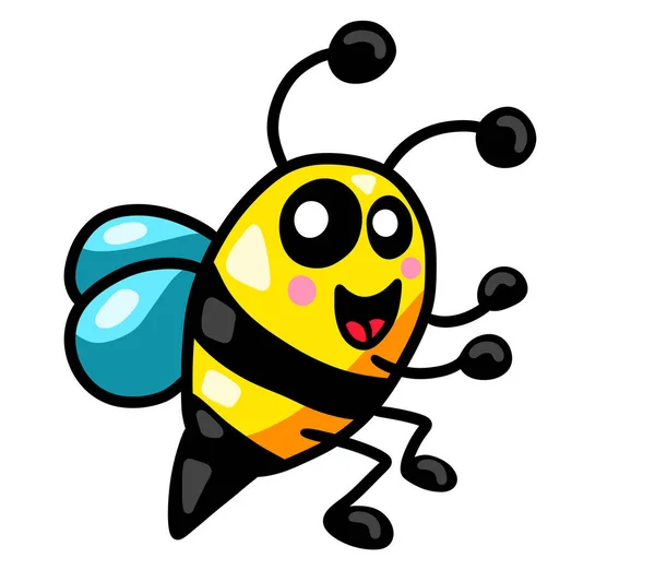 Digital illustration of a adorable little bee