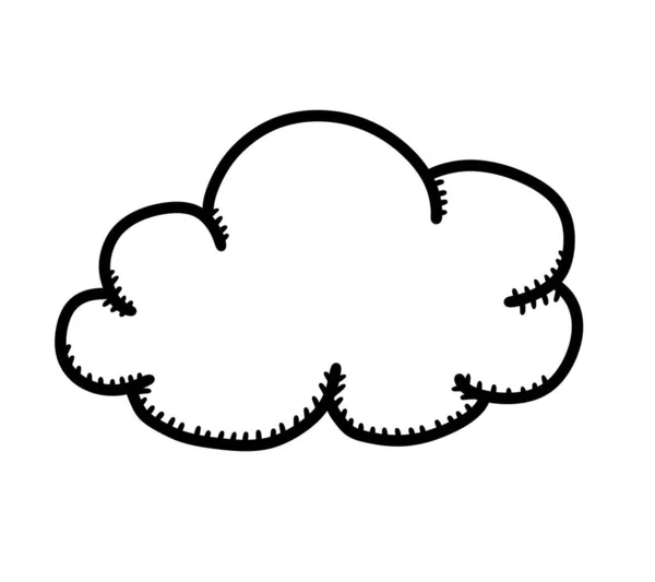 Digital Illustration Cartoon Cloud Doodle — Fotografia de Stock