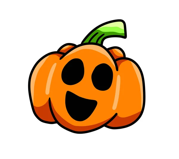Digital Illustration Creepy Halloween Pumpkin — 图库照片