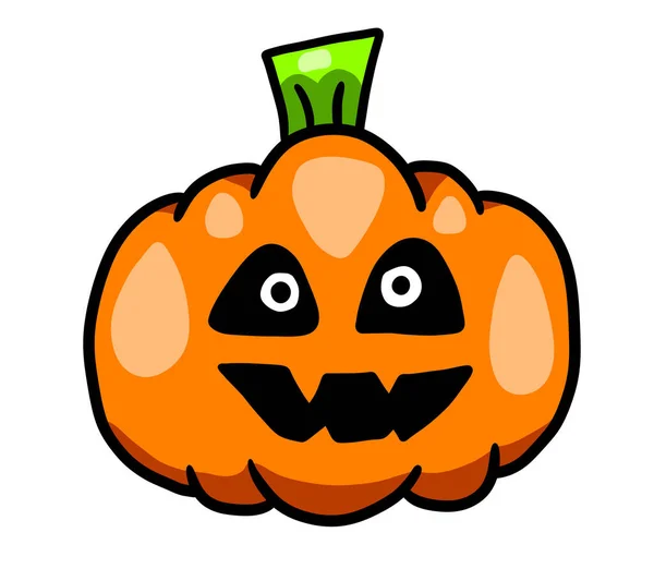 Digital Illustration Creepy Halloween Pumpkin — Stockfoto