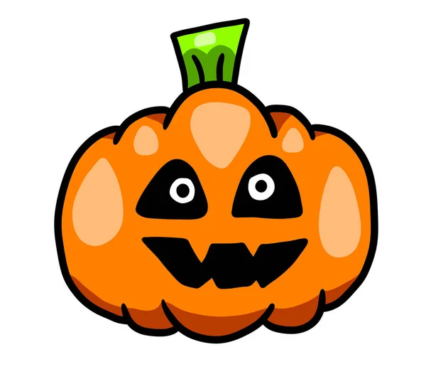 Digital Illustration Creepy Halloween Pumpkin — Stock Photo, Image