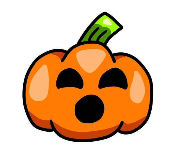 Digital Illustration Creepy Halloween Pumpkin — Stock Photo, Image