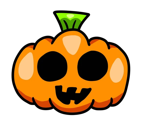 Digital Illustration Creepy Halloween Pumpkin — Zdjęcie stockowe