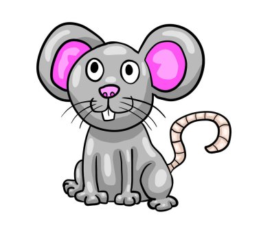 Digital illustration of a mouse
