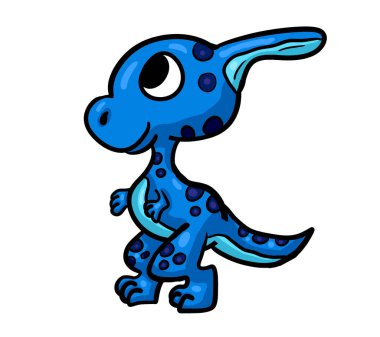 bir dinozor dijital illüstrasyon