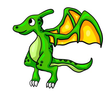 bir dinozor dijital illüstrasyon