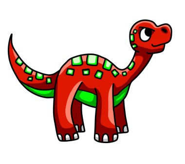 bir dinozor dijital illüstrasyon