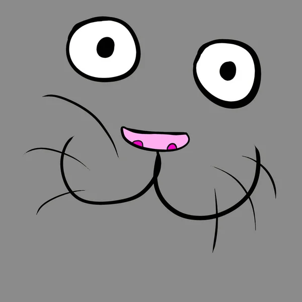 Digital Illustration Cat Background — Stok fotoğraf