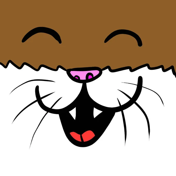 Digital Illustration Cat Background — ストック写真