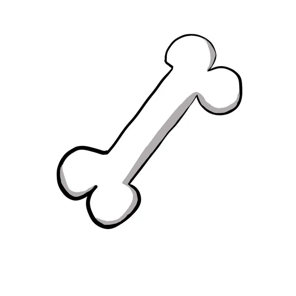 Digital Illustration Dog Bone — Fotografia de Stock