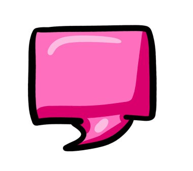 Digital illustration of a chat icon