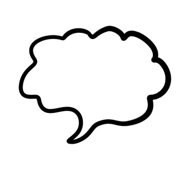 Digital illustration of a chat icon