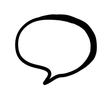 Digital illustration of a chat icon