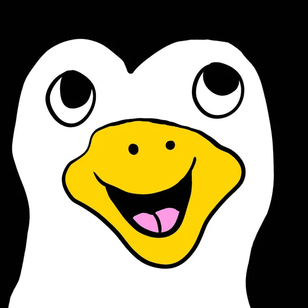 Digital Illustration Penguin Background — Stok fotoğraf