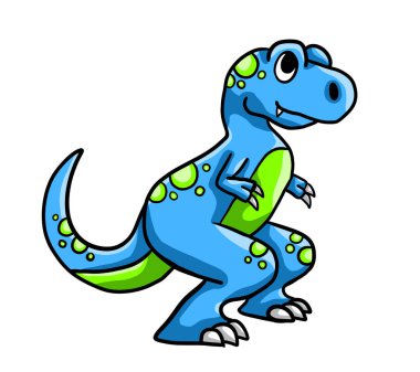 Dijital illüstrasyon bir t rex