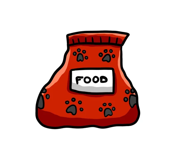 Digital Illustration Pet Food — Stockfoto