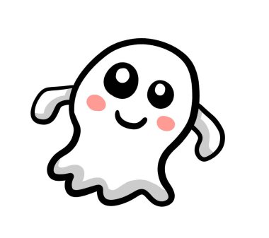 Digital illustration of a ghost