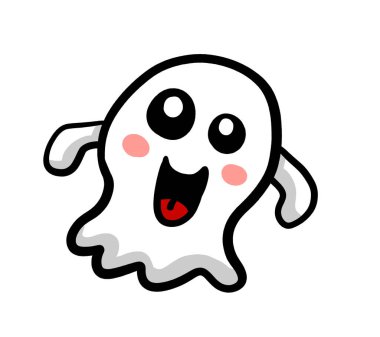 Digital illustration of a ghost