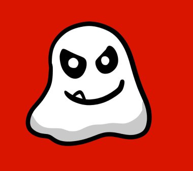 Digital illustration of a ghost