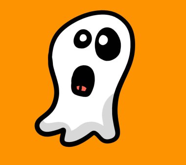 Digital illustration of a ghost