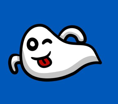 Digital illustration of a ghost