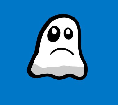 Digital illustration of a ghost