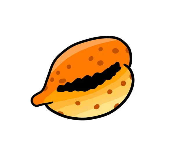 Digital Illustration Orange Sea Shell — 스톡 사진