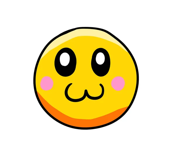 Digital Illustration Cartoon Emoticon — Foto Stock