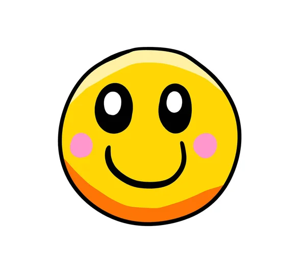 Digital Illustration Cartoon Emoticon — Foto de Stock