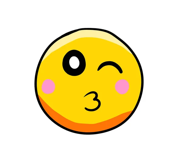 Digital Illustration Cartoon Emoticon — Stockfoto