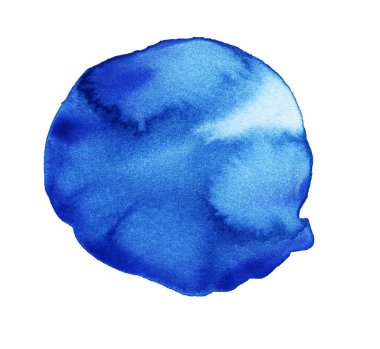 Mavi suluboya el yapımı.