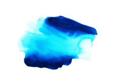 Mavi suluboya el yapımı.