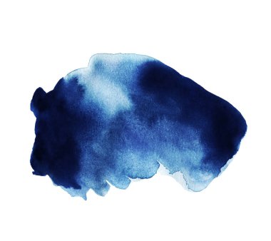 Mavi suluboya el yapımı.