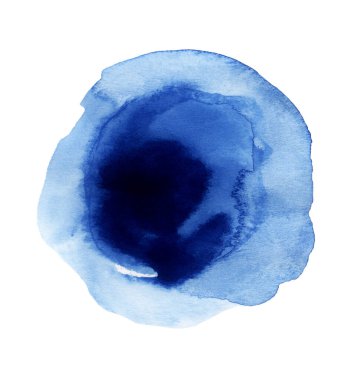 Mavi suluboya el yapımı.