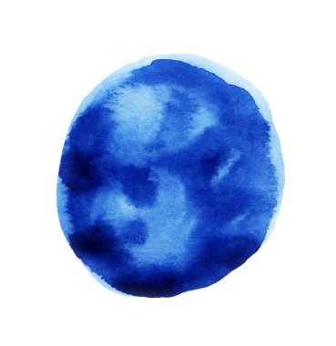 Mavi suluboya el yapımı.