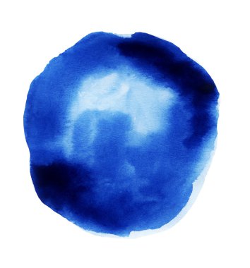 Mavi suluboya el yapımı.