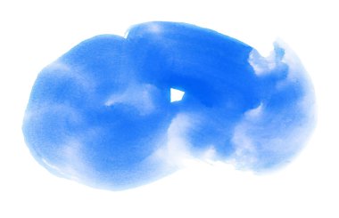 Mavi suluboya el yapımı.