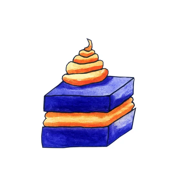 Handmade Illustration Cake — Stockfoto