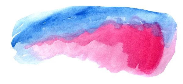 Handmade illustration of pink watercolor
