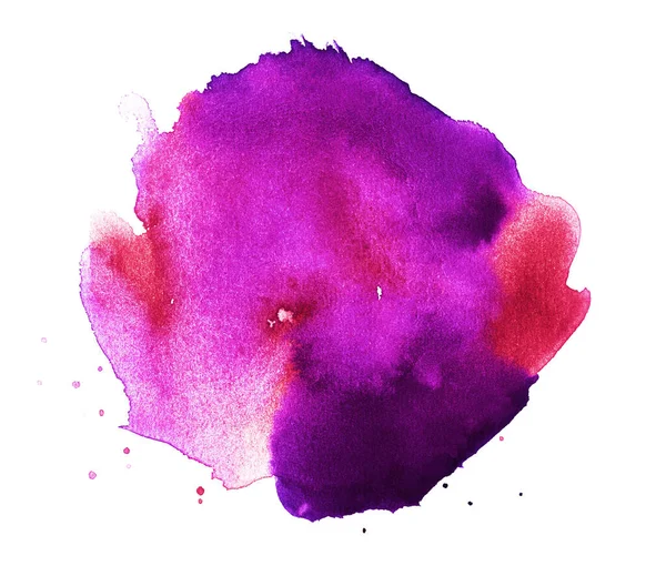 Handmade illustration of pink watercolor