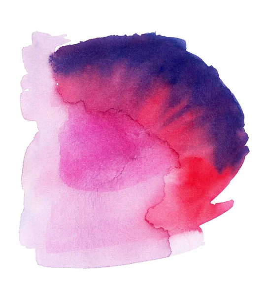 Handmade illustration of pink watercolor