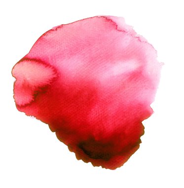 Kırmızı suluboya el yapımı.