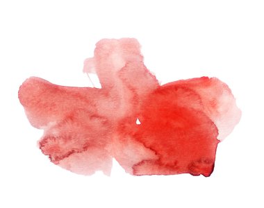 Kırmızı suluboya el yapımı.