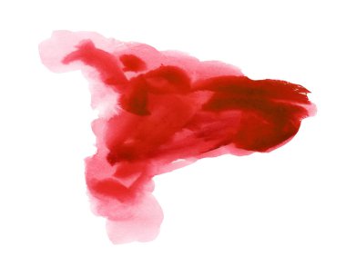 Kırmızı suluboya el yapımı.