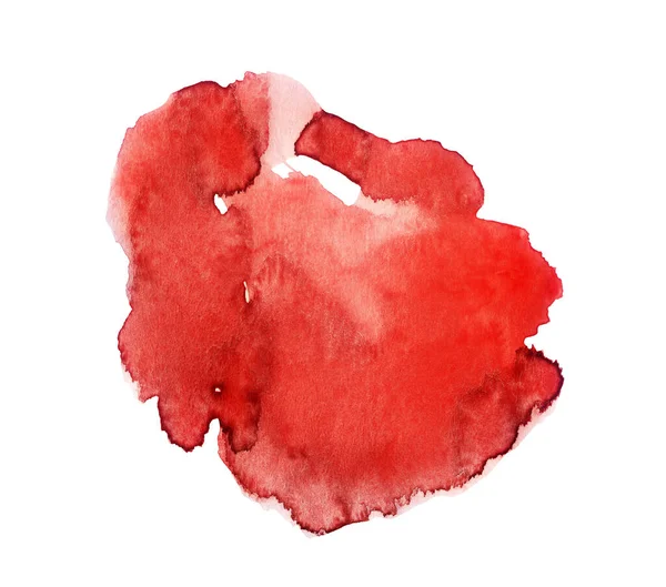 Illustrazione Fatta Mano Acquerello Rosso — Foto Stock
