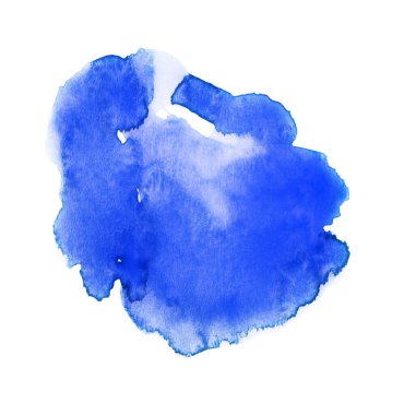 Mavi suluboya el yapımı.