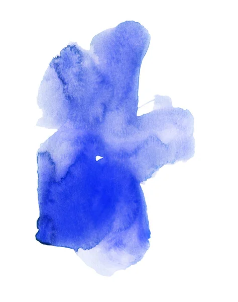 Handgemaakte Illustratie Van Blauwe Aquarel — Stockfoto